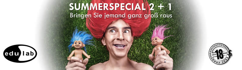 2plus1 Sommer-Aktion Seminar-Angebot